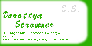 dorottya strommer business card